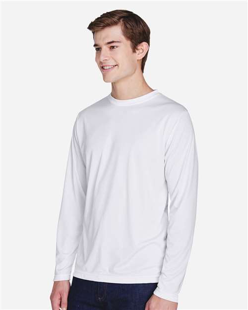 Team 365 Men's Zone Performance Long Sleeve T-Shirt - TT11L White