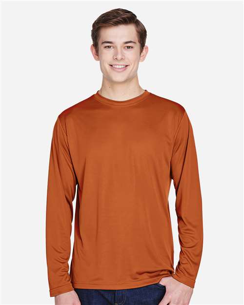 Team 365 Men's Zone Performance Long Sleeve T-Shirt - TT11L Sport Burnt Orange