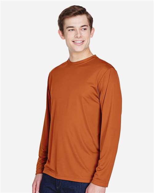 Team 365 Men's Zone Performance Long Sleeve T-Shirt - TT11L Sport Burnt Orange