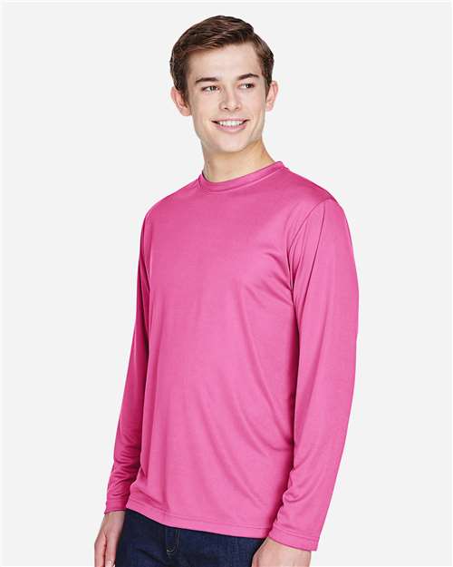 Team 365 Men's Zone Performance Long Sleeve T-Shirt - TT11L Sport Charity Pink