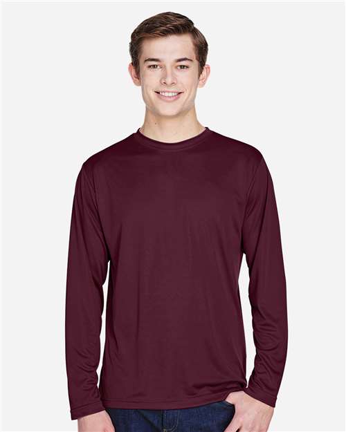 Team 365 Men's Zone Performance Long Sleeve T-Shirt - TT11L Sport Dark Maroon