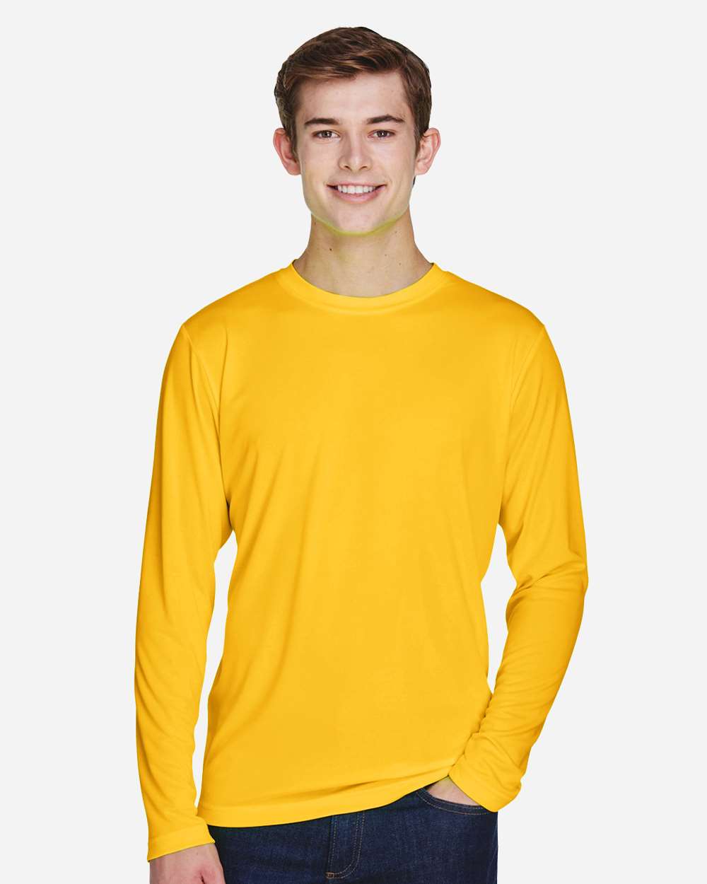 Team 365 Men's Zone Performance Long Sleeve T-Shirt - TT11L Sport Athletic Gold