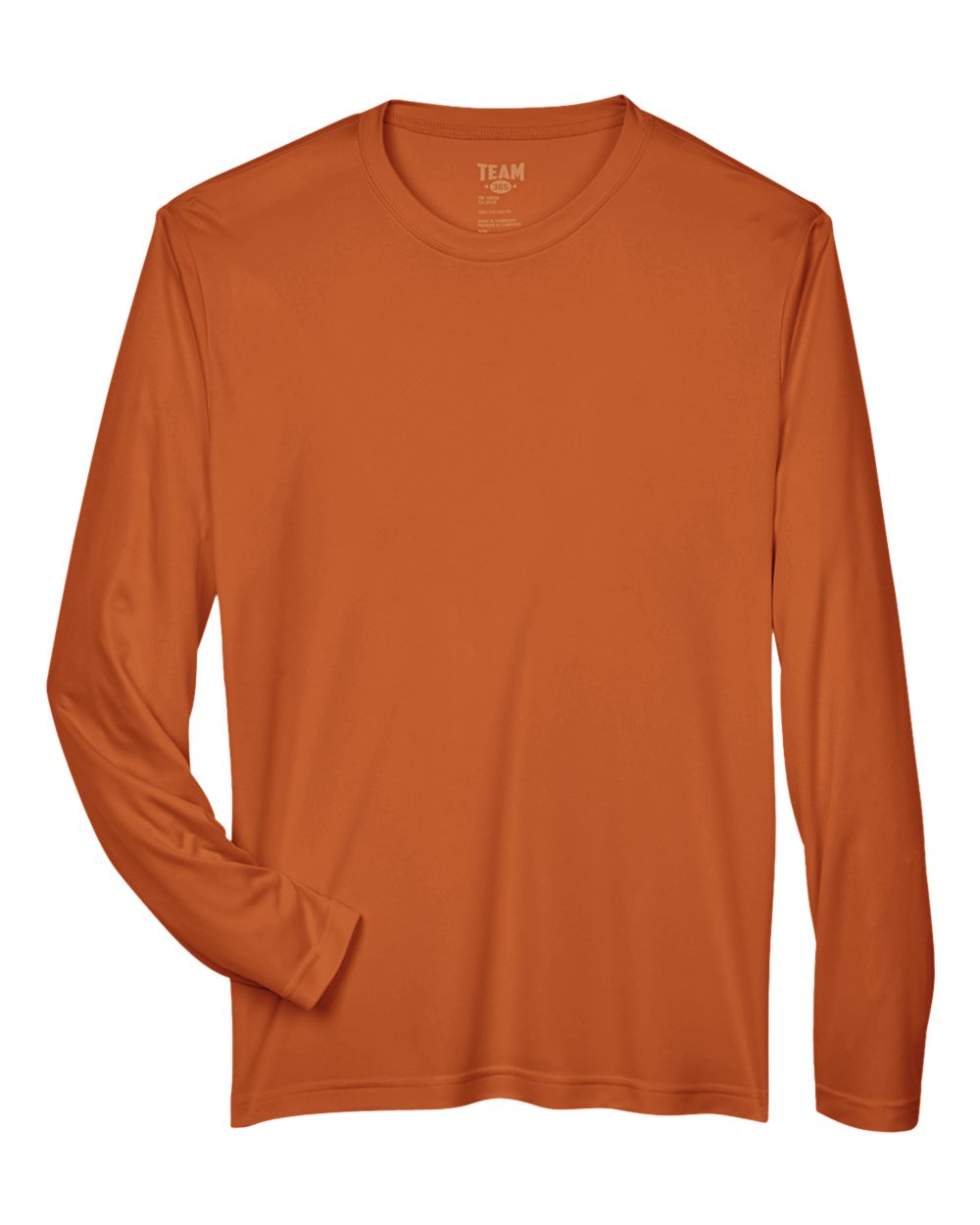 Team 365 Men's Zone Performance Long Sleeve T-Shirt - TT11L Sport Burnt Orange