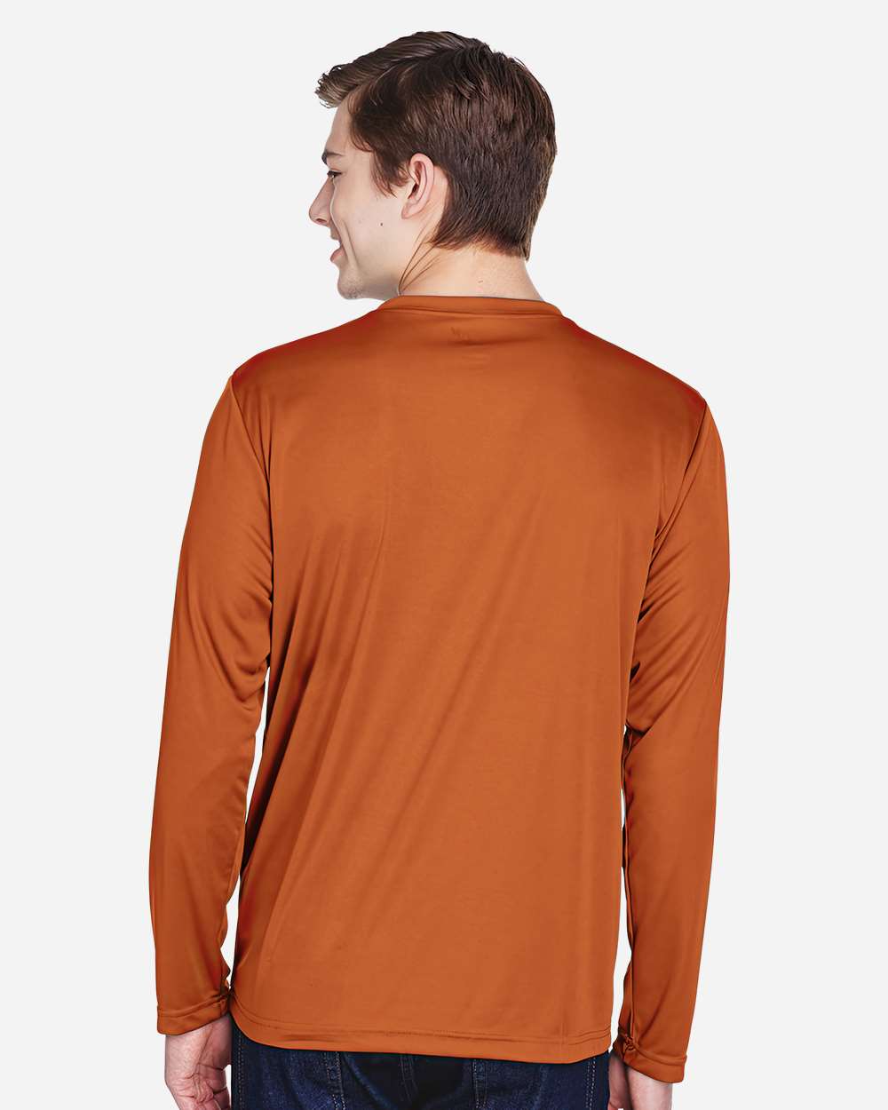 Team 365 Men's Zone Performance Long Sleeve T-Shirt - TT11L Sport Burnt Orange