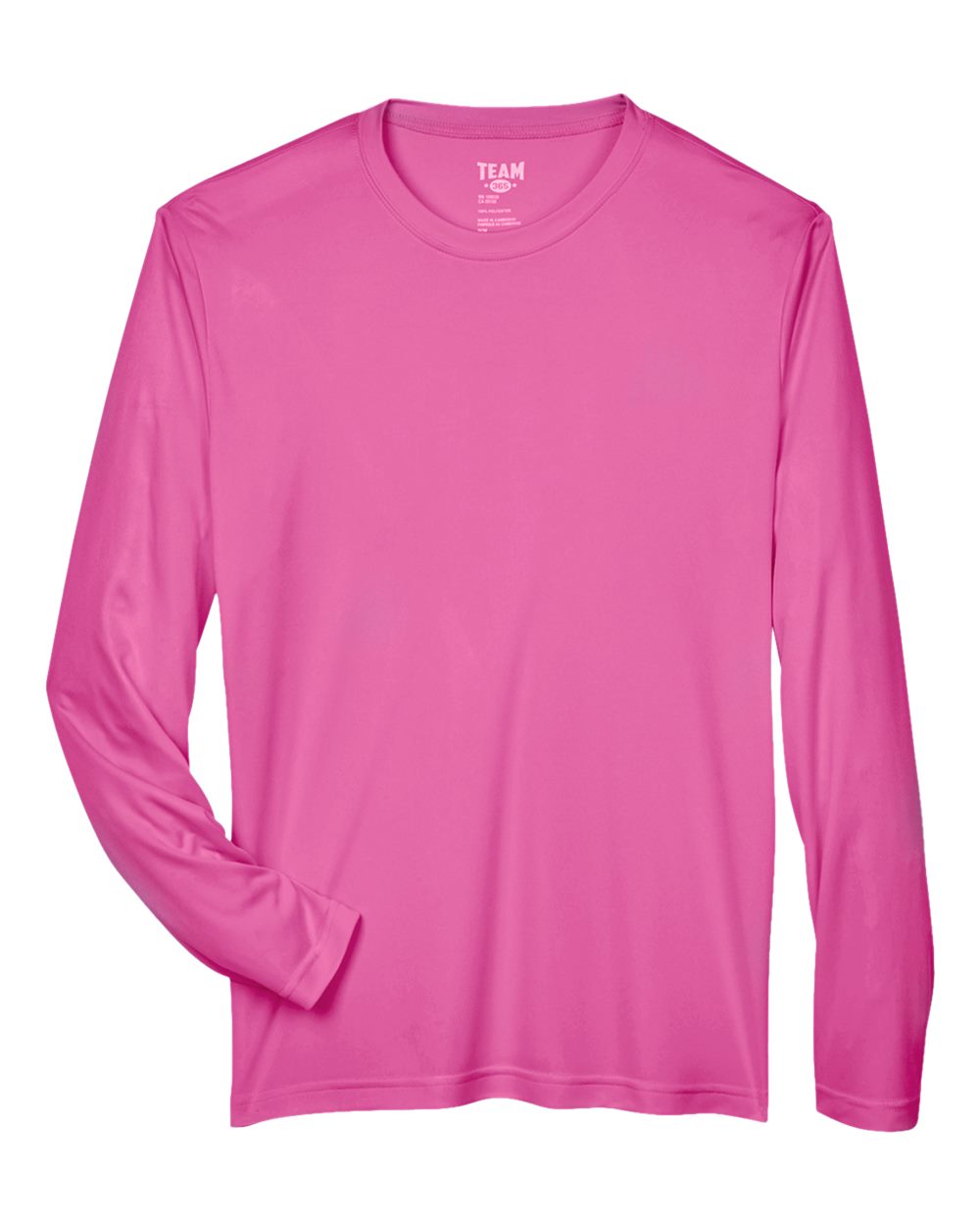 Team 365 Men's Zone Performance Long Sleeve T-Shirt - TT11L Sport Charity Pink