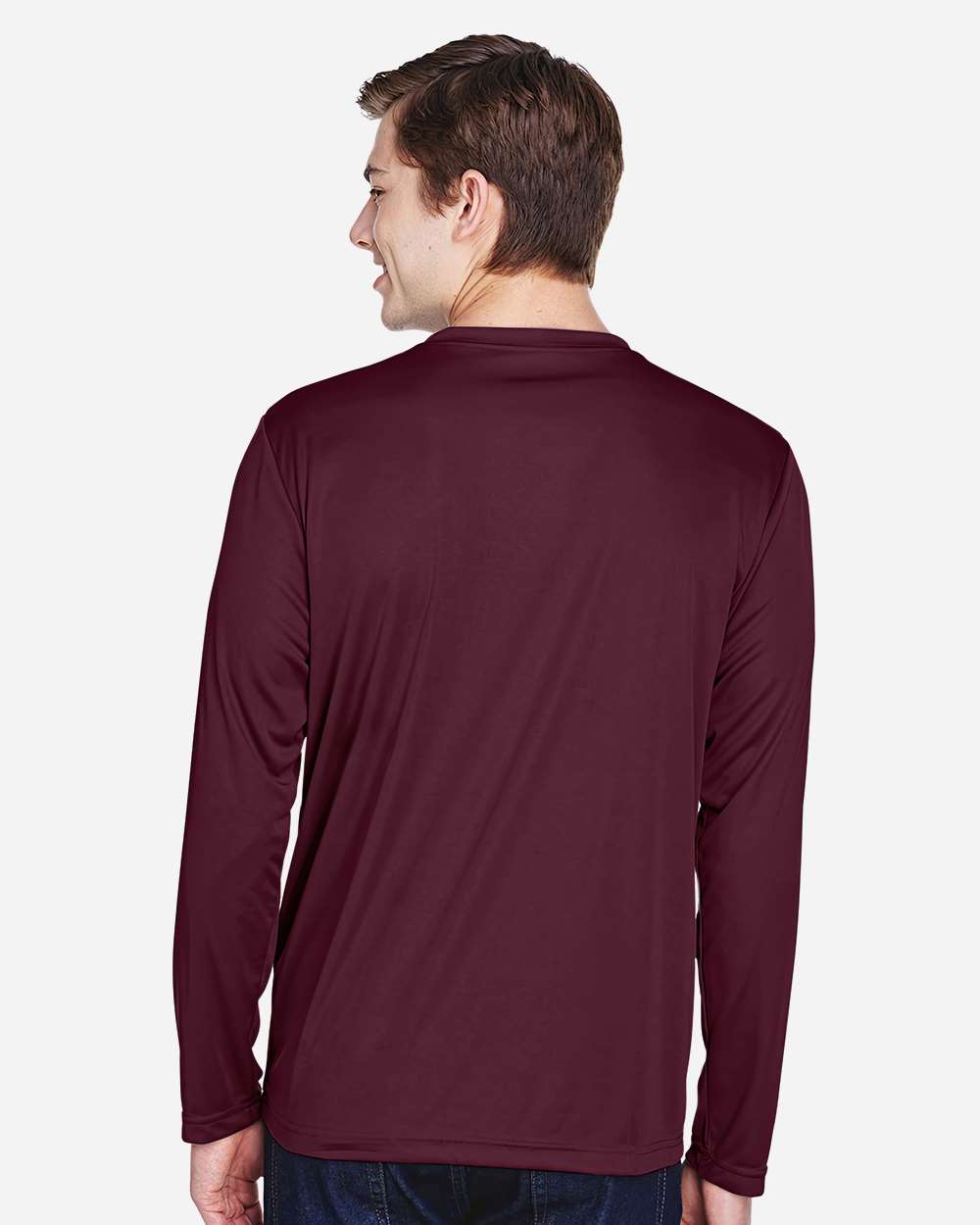 Team 365 Men's Zone Performance Long Sleeve T-Shirt - TT11L Sport Dark Maroon