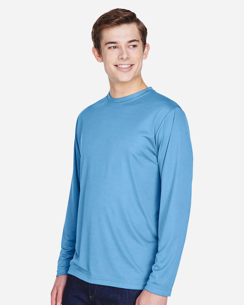 Team 365 Men's Zone Performance Long Sleeve T-Shirt - TT11L Sport Light Blue
