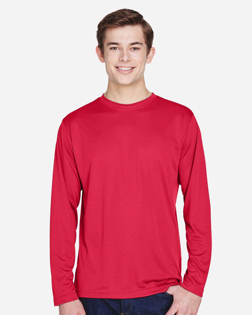 Team 365 Men's Zone Performance Long Sleeve T-Shirt - TT11L Sport Red