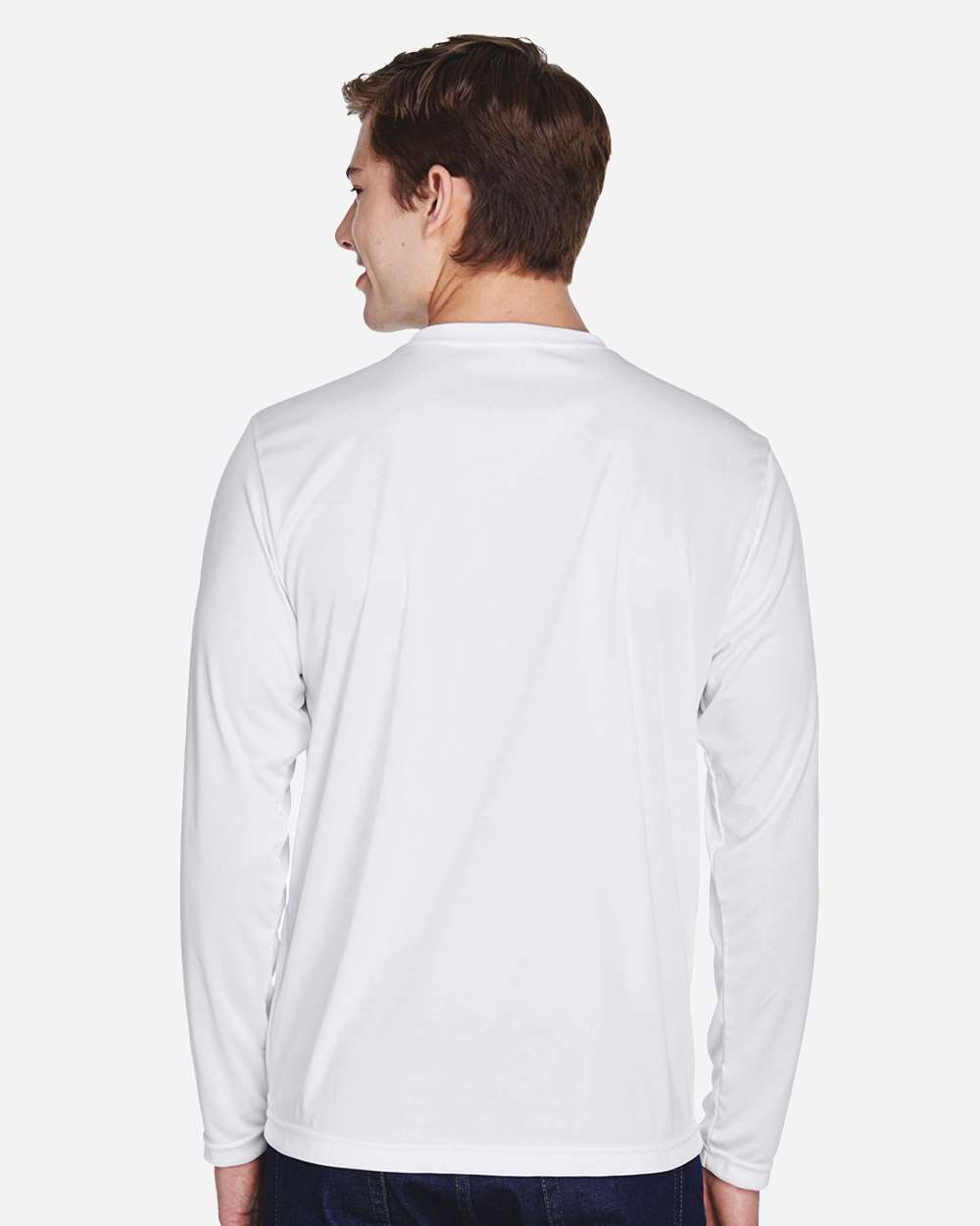 Team 365 Men's Zone Performance Long Sleeve T-Shirt - TT11L White