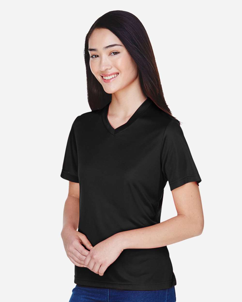 Team 365 Women's Zone Performance T-Shirt - TT11W Black