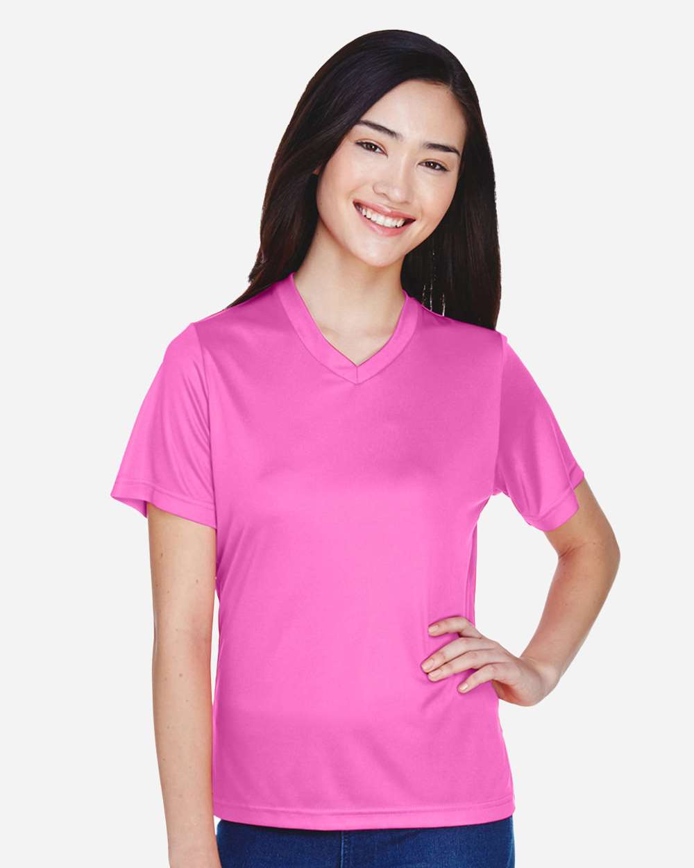 Team 365 Women's Zone Performance T-Shirt - TT11W Sport Charity Pink
