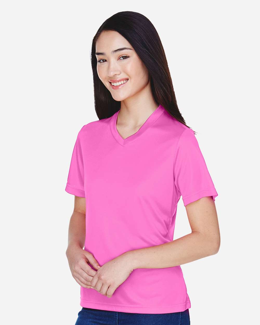 Team 365 Women's Zone Performance T-Shirt - TT11W Sport Charity Pink