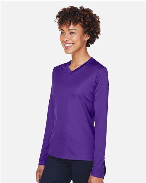Team 365 Women's Zone Performance Long Sleeve T-Shirt - TT11WL Sport Purple