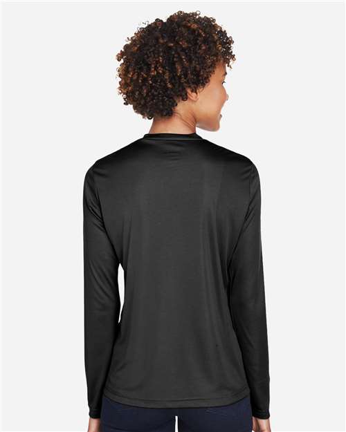 Team 365 Women's Zone Performance Long Sleeve T-Shirt - TT11WL Black