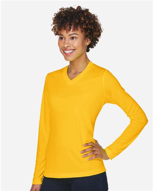 Team 365 Women's Zone Performance Long Sleeve T-Shirt - TT11WL Sport Athletic Gold