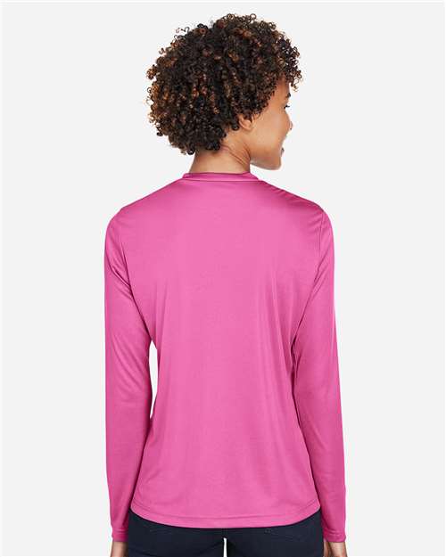 Team 365 Women's Zone Performance Long Sleeve T-Shirt - TT11WL Sport Charity Pink