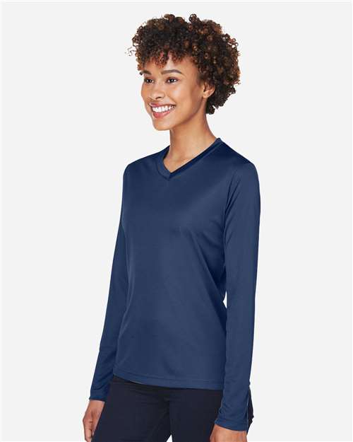 Team 365 Women's Zone Performance Long Sleeve T-Shirt - TT11WL Sport Dark Navy