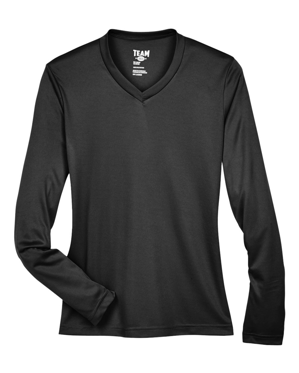 Team 365 Women's Zone Performance Long Sleeve T-Shirt - TT11WL Black