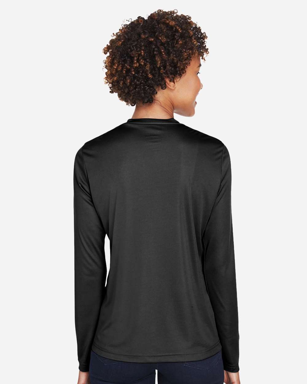 Team 365 Women's Zone Performance Long Sleeve T-Shirt - TT11WL Black