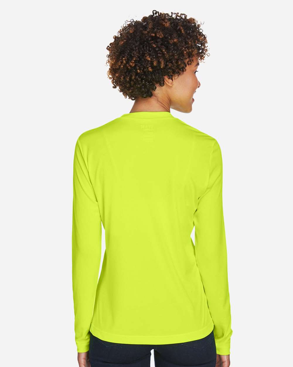 Team 365 Women's Zone Performance Long Sleeve T-Shirt - TT11WL Safety Yellow