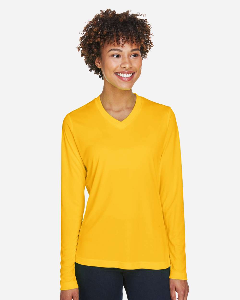 Team 365 Women's Zone Performance Long Sleeve T-Shirt - TT11WL Sport Athletic Gold