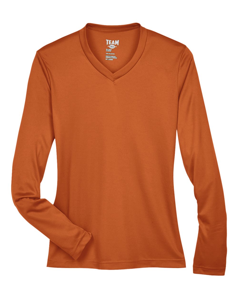Team 365 Women's Zone Performance Long Sleeve T-Shirt - TT11WL Sport Burnt Orange