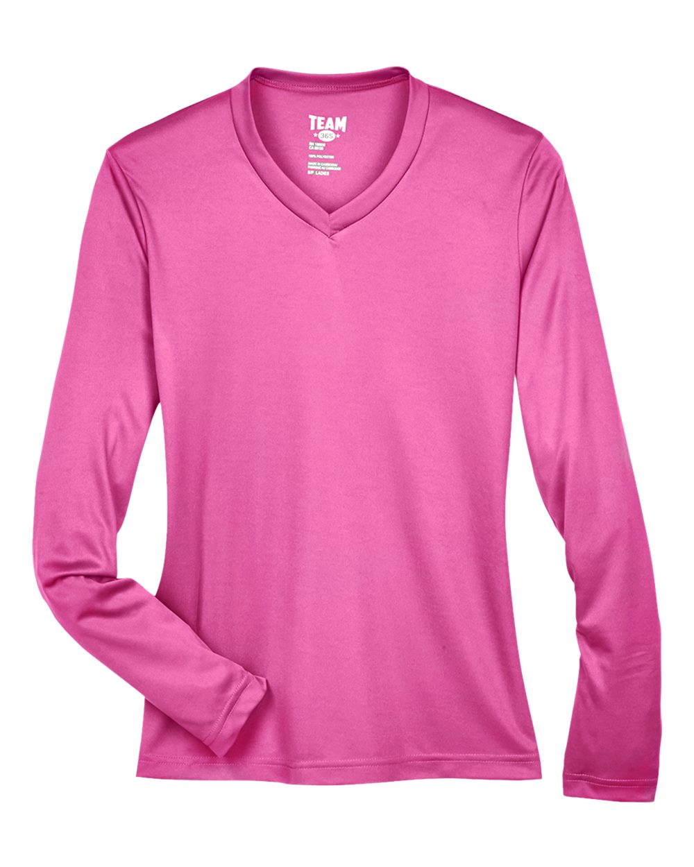 Team 365 Women's Zone Performance Long Sleeve T-Shirt - TT11WL Sport Charity Pink