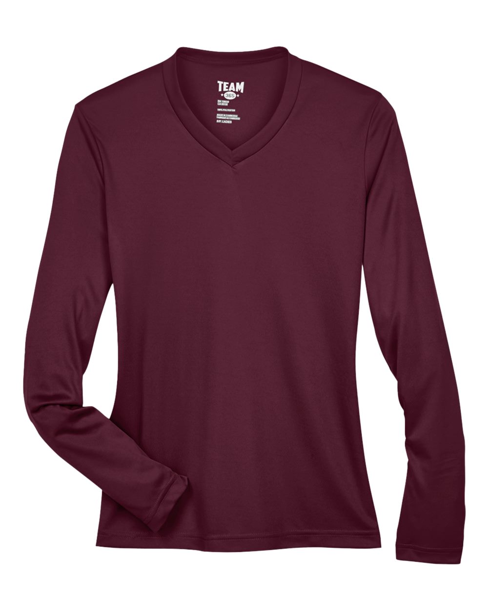 Team 365 Women's Zone Performance Long Sleeve T-Shirt - TT11WL Sport Dark Maroon
