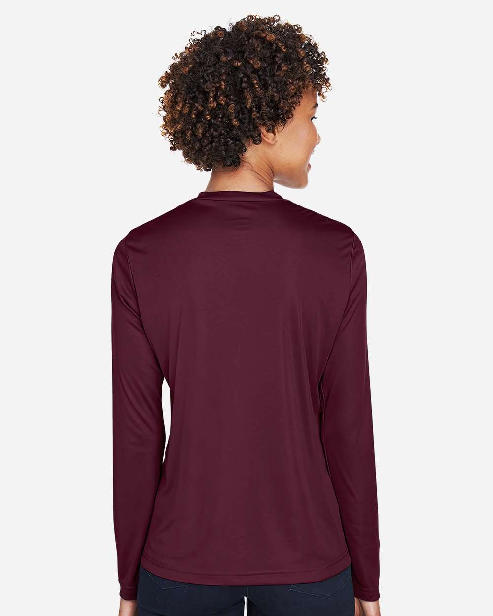 Team 365 Women's Zone Performance Long Sleeve T-Shirt - TT11WL Sport Dark Maroon