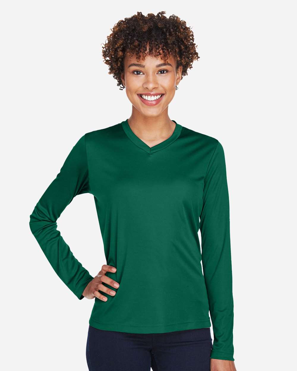 Team 365 Women's Zone Performance Long Sleeve T-Shirt - TT11WL Sport Forest
