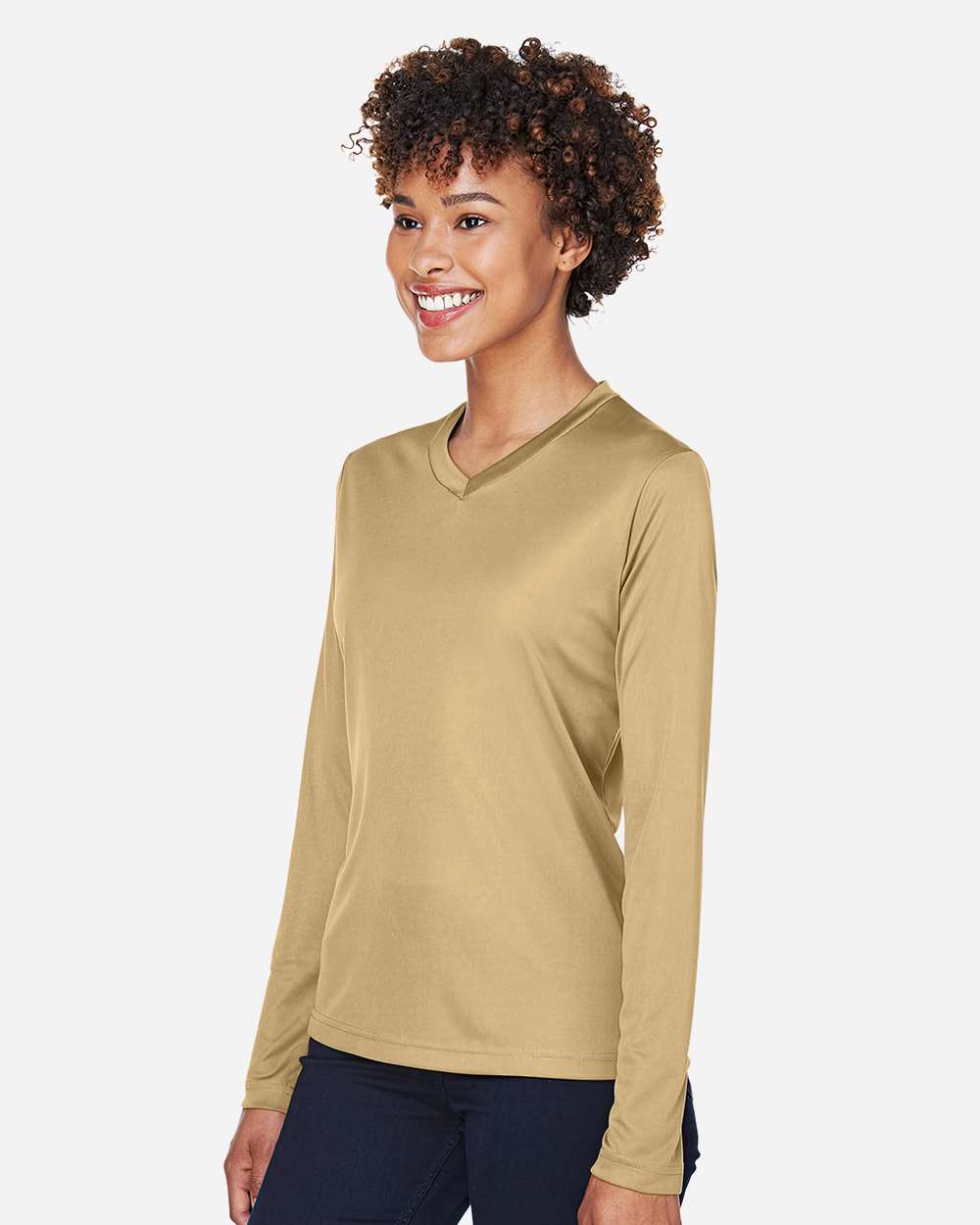 Team 365 Women's Zone Performance Long Sleeve T-Shirt - TT11WL Sport Vegas Gold