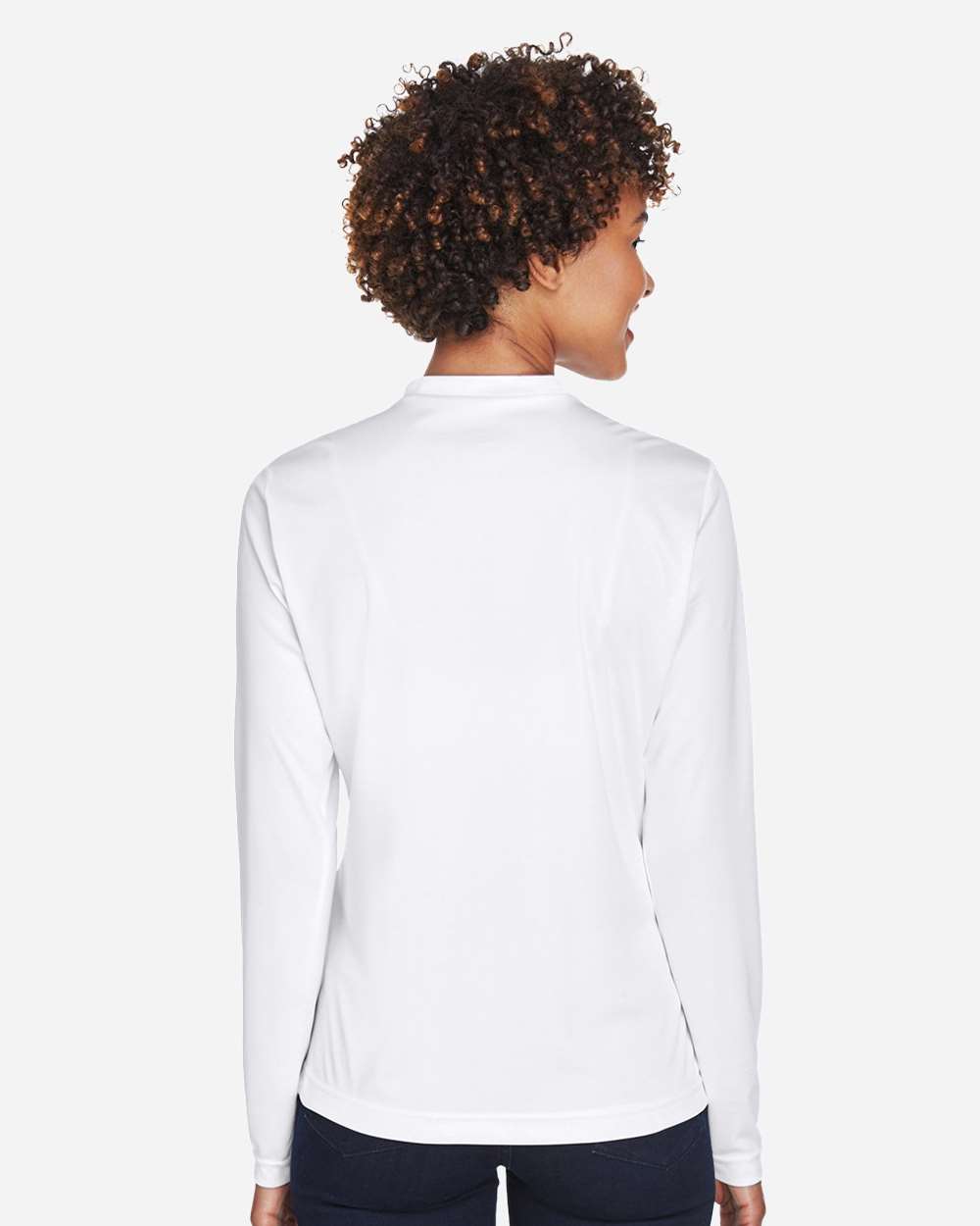 Team 365 Women's Zone Performance Long Sleeve T-Shirt - TT11WL White