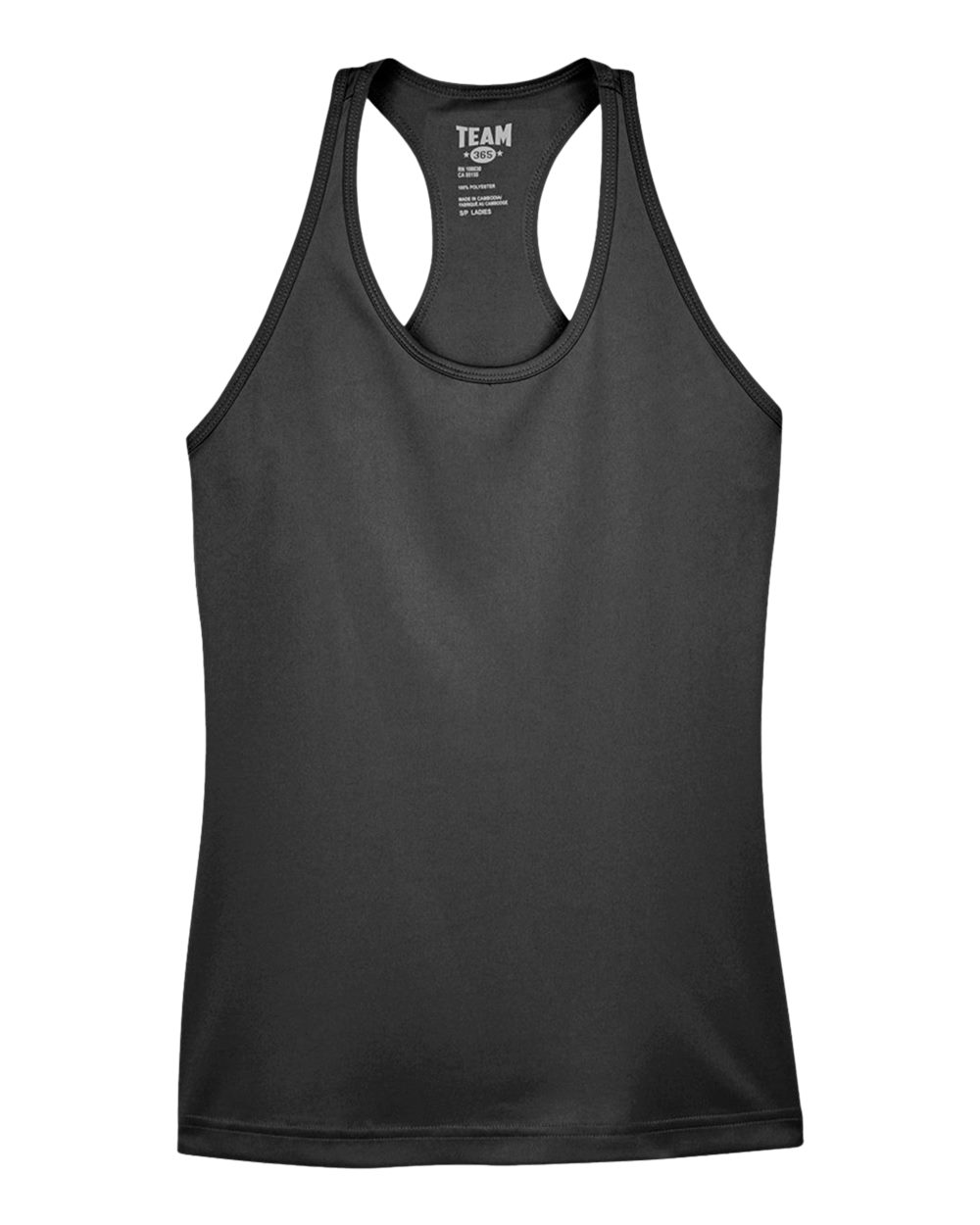 Team 365 Women's Zone Performance Racerback Tank - TT11WRC Black