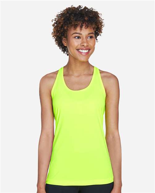 Team 365 Women's Zone Performance Racerback Tank - TT11WRC Safety Yellow