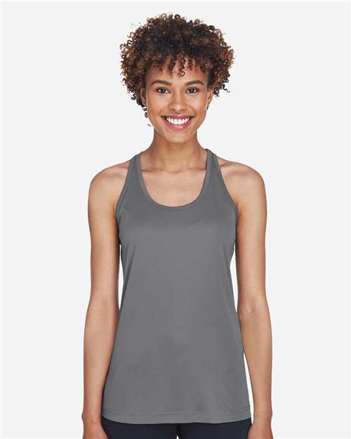 Team 365 Women's Zone Performance Racerback Tank - TT11WRC Sport Graphite
