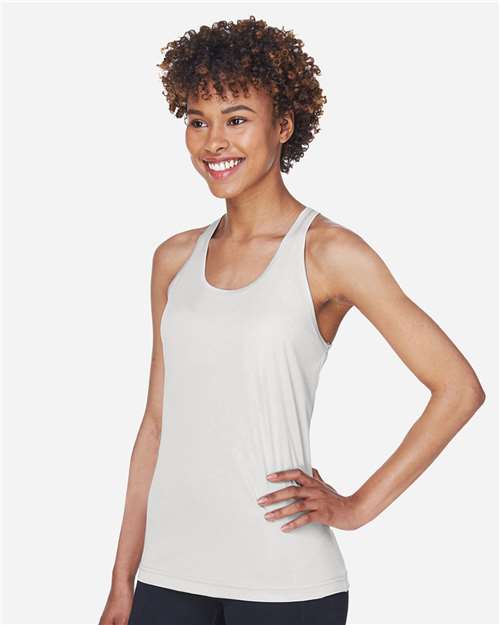 Team 365 Women's Zone Performance Racerback Tank - TT11WRC Sport Silver