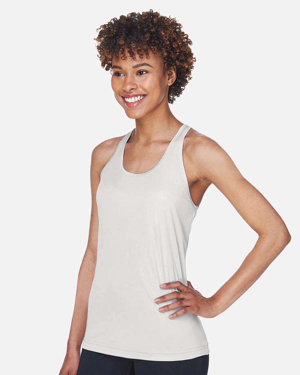 Team 365 Women's Zone Performance Racerback Tank - TT11WRC Sport Silver