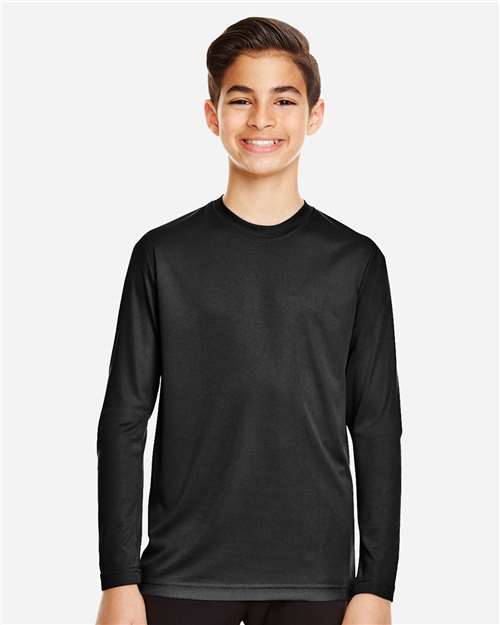 Team 365 Youth Zone Performance Long Sleeve T-Shirt - TT11YL Black