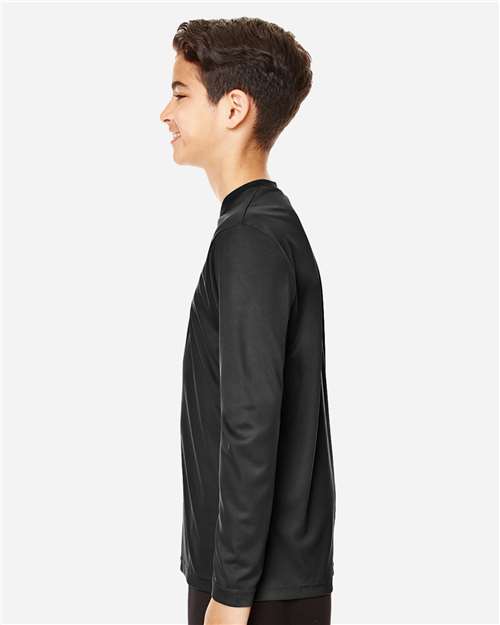 Team 365 Youth Zone Performance Long Sleeve T-Shirt - TT11YL Black