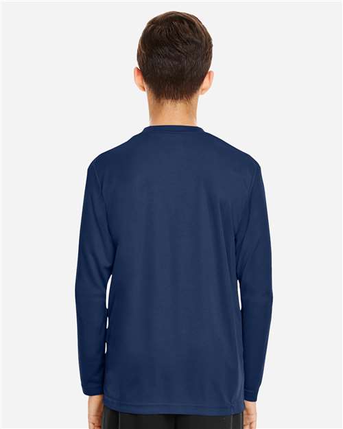 Team 365 Youth Zone Performance Long Sleeve T-Shirt - TT11YL Sport Dark Navy