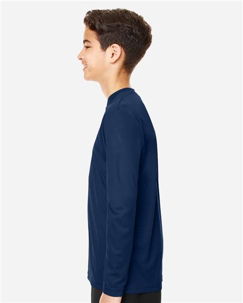Team 365 Youth Zone Performance Long Sleeve T-Shirt - TT11YL Sport Dark Navy