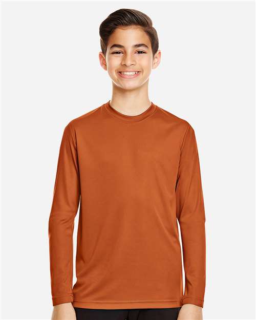 Team 365 Youth Zone Performance Long Sleeve T-Shirt - TT11YL Sport Burnt Orange