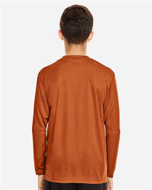 Team 365 Youth Zone Performance Long Sleeve T-Shirt - TT11YL Sport Burnt Orange
