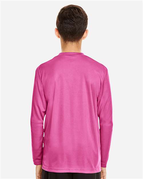 Team 365 Youth Zone Performance Long Sleeve T-Shirt - TT11YL Sport Charity Pink