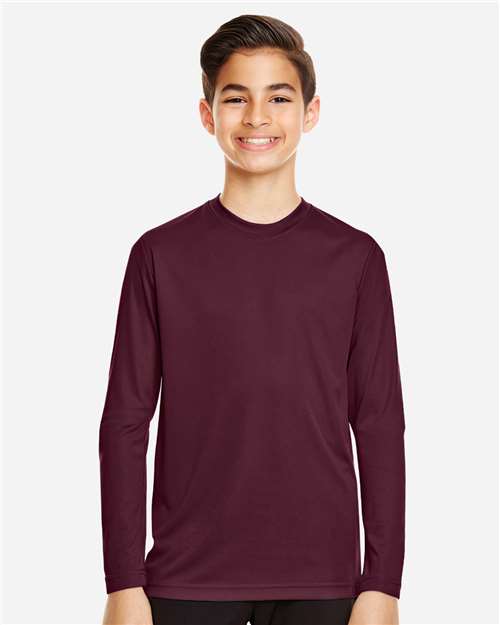 Team 365 Youth Zone Performance Long Sleeve T-Shirt - TT11YL Sport Dark Maroon
