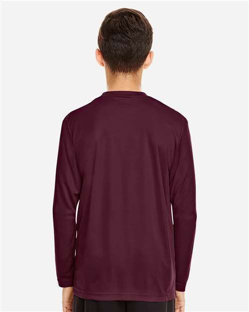 Team 365 Youth Zone Performance Long Sleeve T-Shirt - TT11YL Sport Dark Maroon