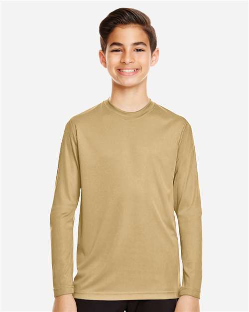 Team 365 Youth Zone Performance Long Sleeve T-Shirt - TT11YL Sport Vegas Gold