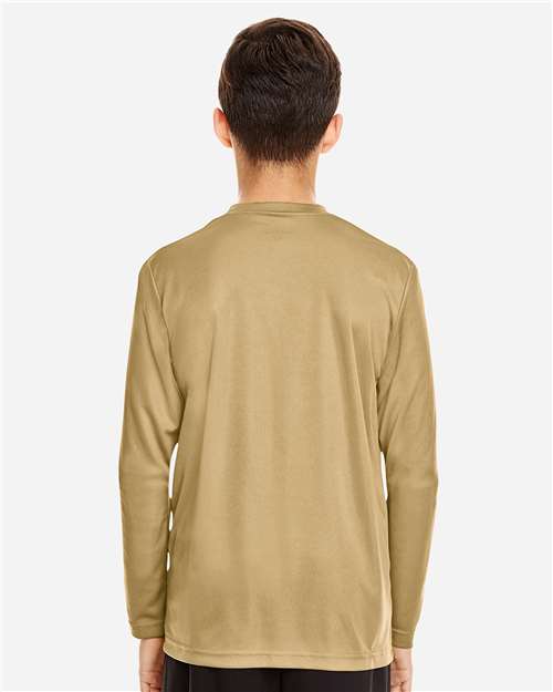 Team 365 Youth Zone Performance Long Sleeve T-Shirt - TT11YL Sport Vegas Gold