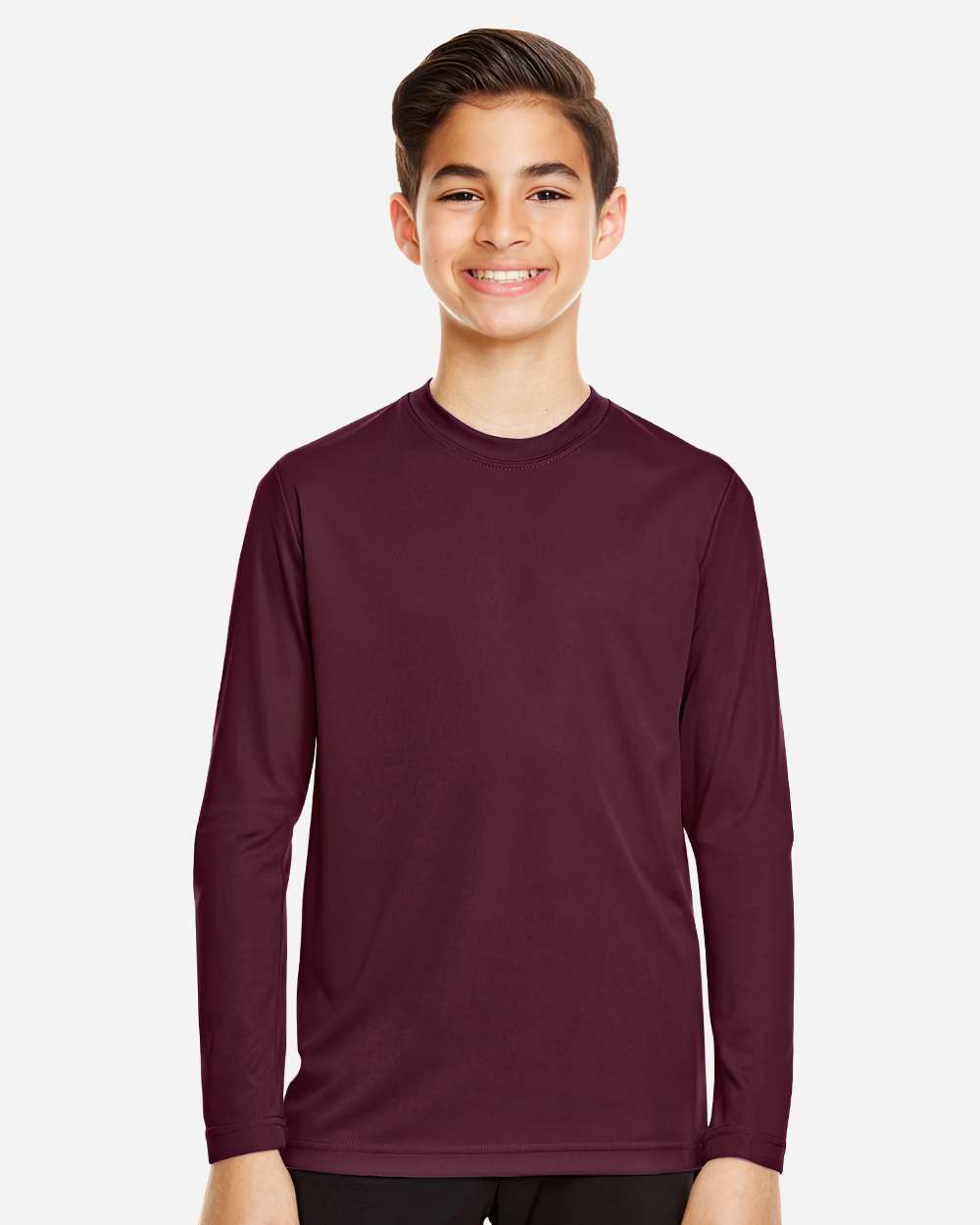 Team 365 Youth Zone Performance Long Sleeve T-Shirt - TT11YL Sport Dark Maroon