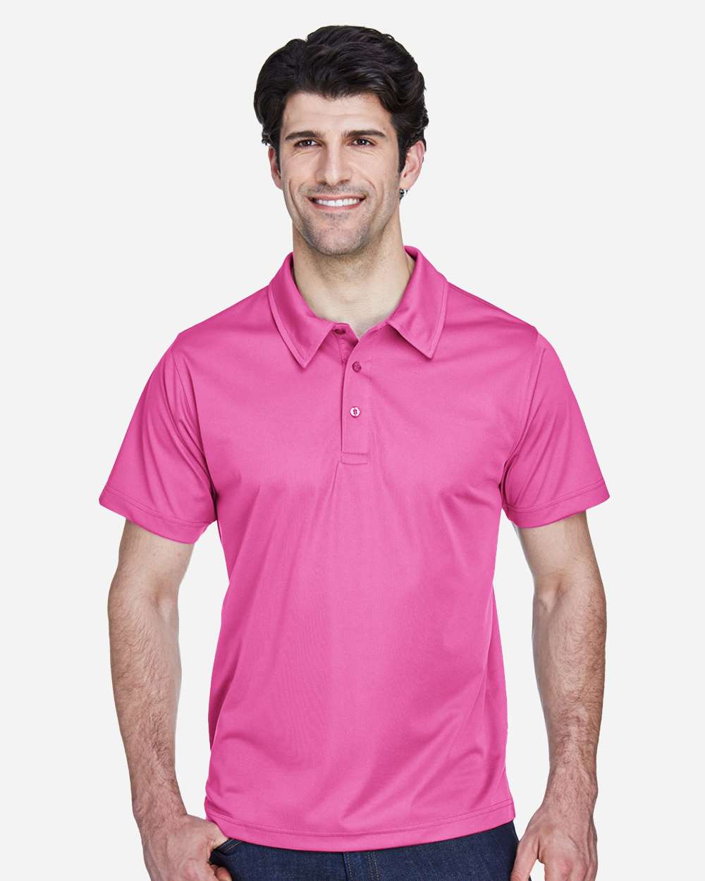 Team 365 Men's Command Snag Protection Polo - TT21 Sport Charity Pink